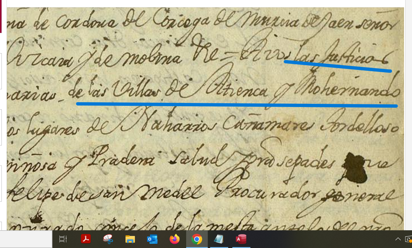 "...las justicias ordinarias de las villas de Atienza y Mohernando...", Atienza (Guadalajara). Real provisión para que las justicias de Atienza y otros lugares den cumplimiento a los mandatos del alcalde mayor entregador, 1684, AHN, PARES.