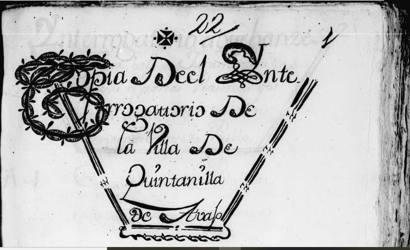 "Copia deel interrogatorio de la villa de Quintanilla de Avajo...", ca. 1752, CME, PARES