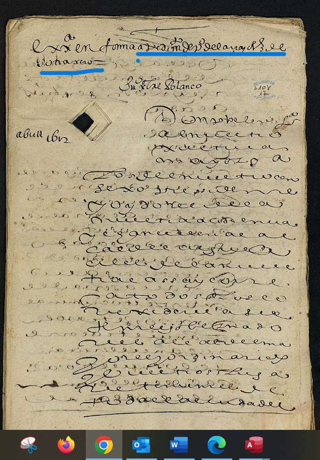 "...a pedim(ien)to de p(edr)o del arroyo v(ecin)o de Sotraxero...", Ejecutoria del pleito litigado por Pedro del Arroyo, vecino de Sotragero (Burgos), 1612,  ARCHV, PARES.