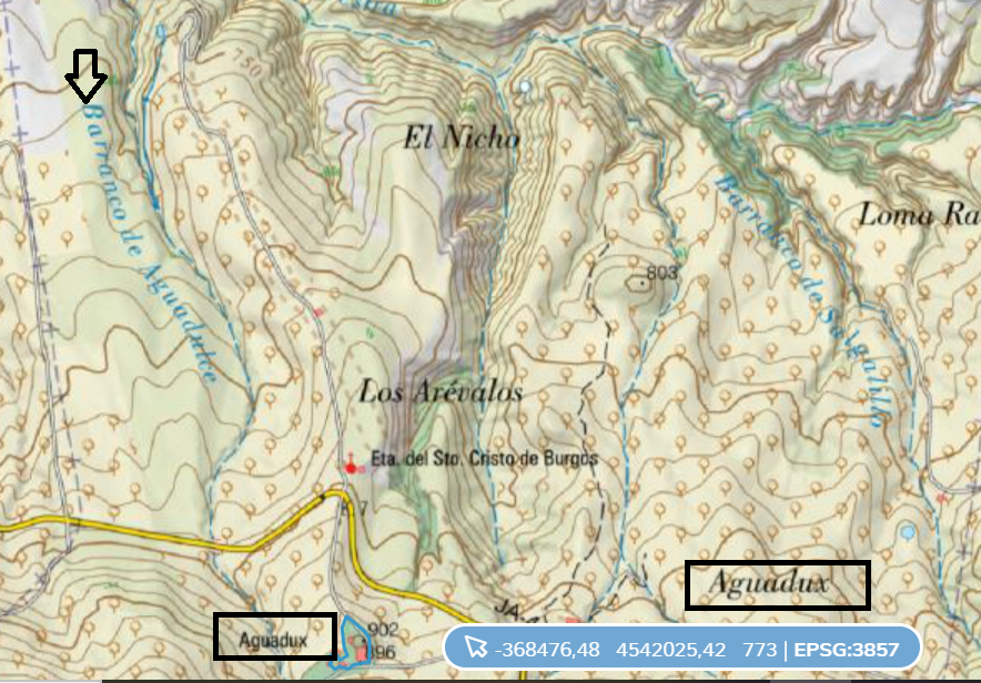 Aguadux conviviendo con Aguadulce. IBERPIX, Instituto Geográfico Nacional