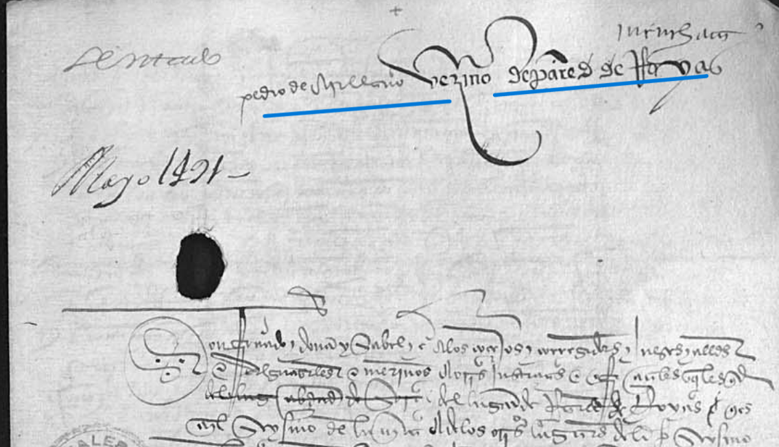 "Pedro de Arellano vezino de Pared de Royas...", Ejecutoria del pleito litigado por Pedro de Arellano con el concejo, justicia y regimiento de Paredesroyas, 1491, ARCHV, PARES.