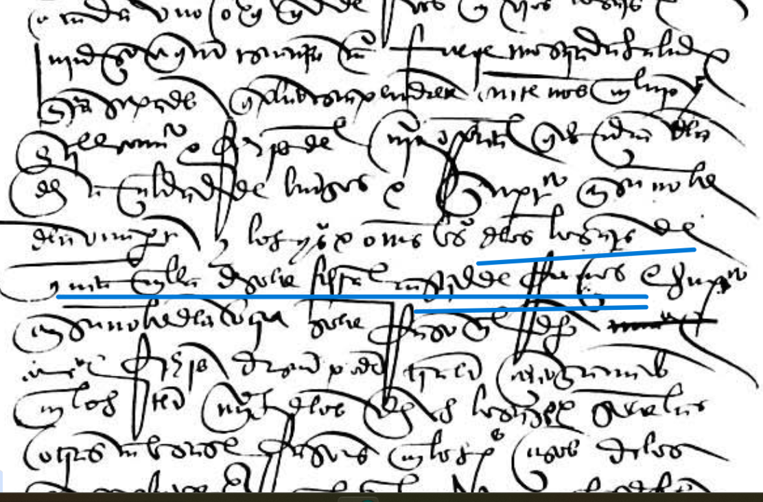 "...de los logares de Quintanilla Sobre Sierra e Castril de Rrucios"  (dudas de lecturas, puede poner Castill de Rrucios), Carta de receptoría para que los alcaldes de casa y corte de la Chancillería reciban información en el pleito entre el convento y frailes del Hospital real cercano a la ciudad de Burgos y los concejos de los lugares de Quintanilla de Sobresierra y Castrillo de Rucios, 1497, AGS, PARES.