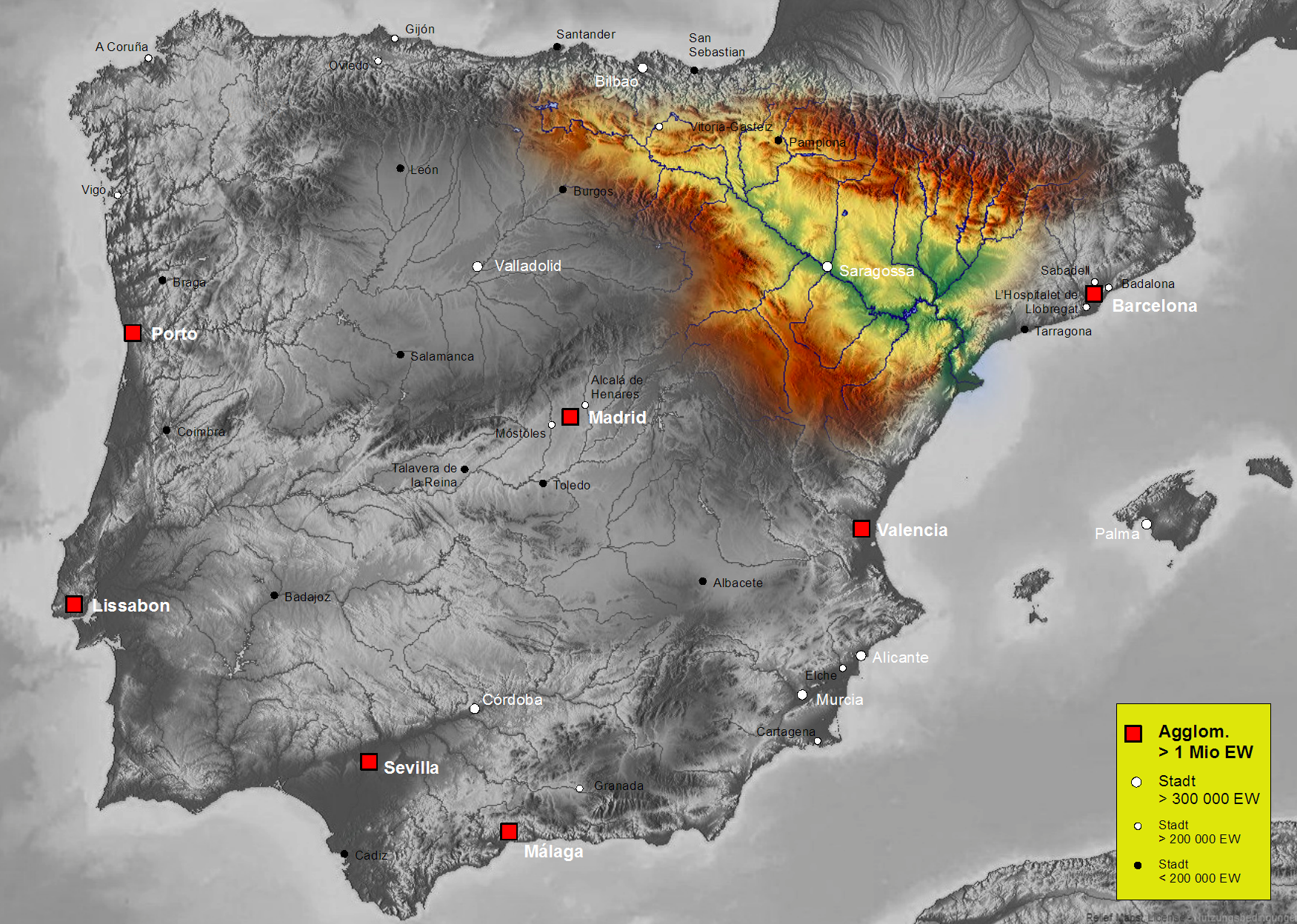 Cuenca del río Ebro (Fuente: De Port(u*o)s - CC BY-SA 3.0)