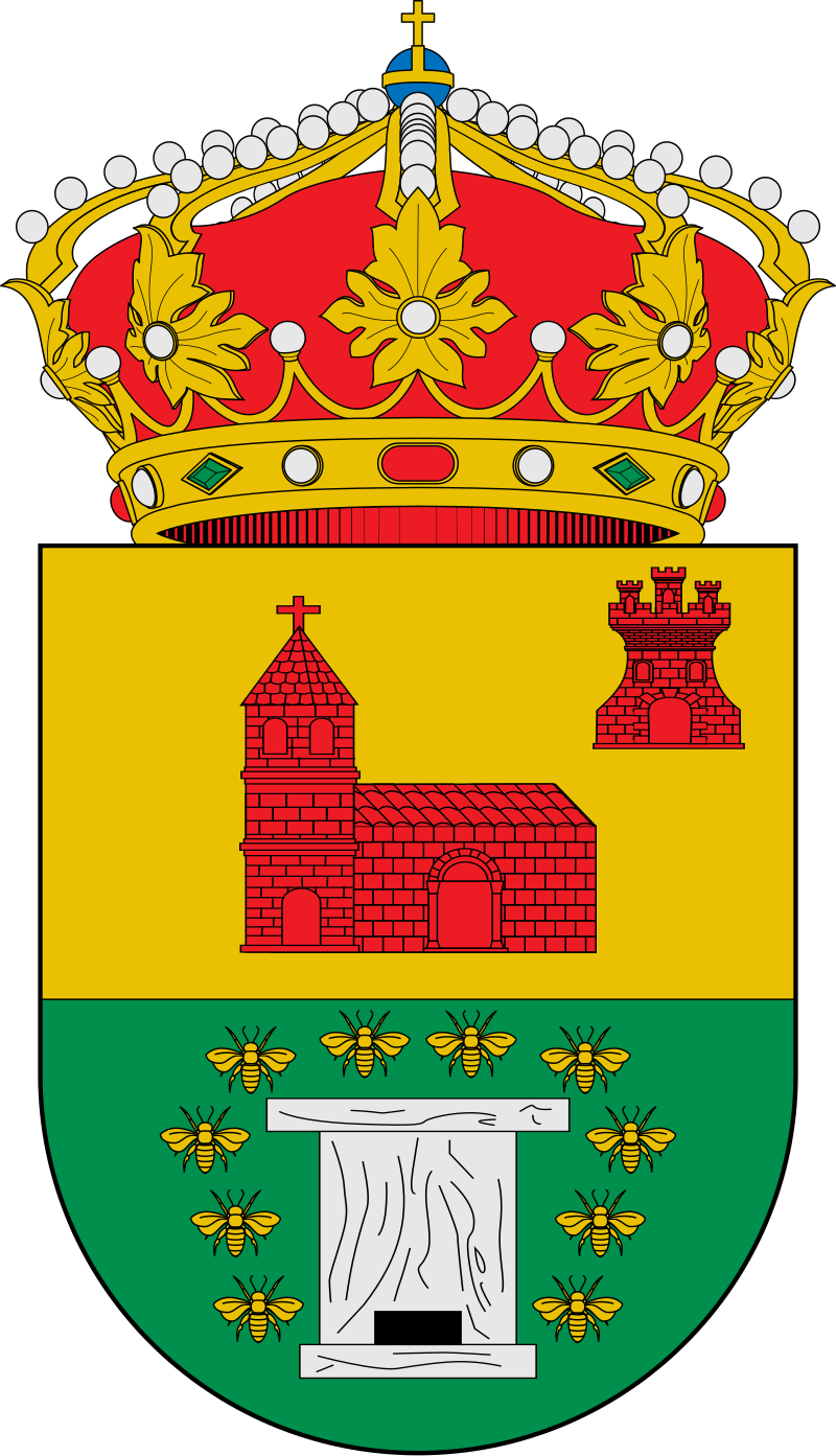 Escudo de Iglesiarrubia. Fuente Wikicommons.