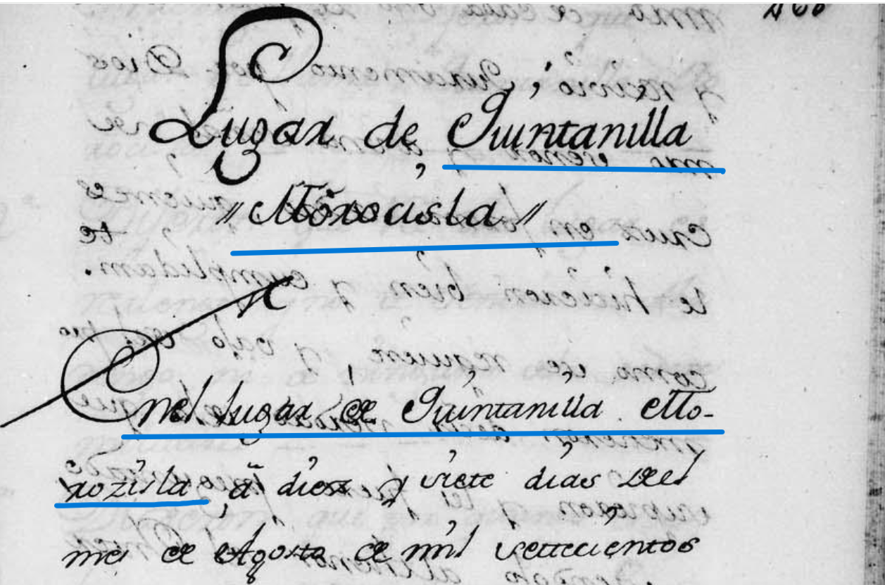 "Lugar de Quintanilla Morocisla....En el lugar de Quintanilla Morozisla....", 1753, CME, PARES.