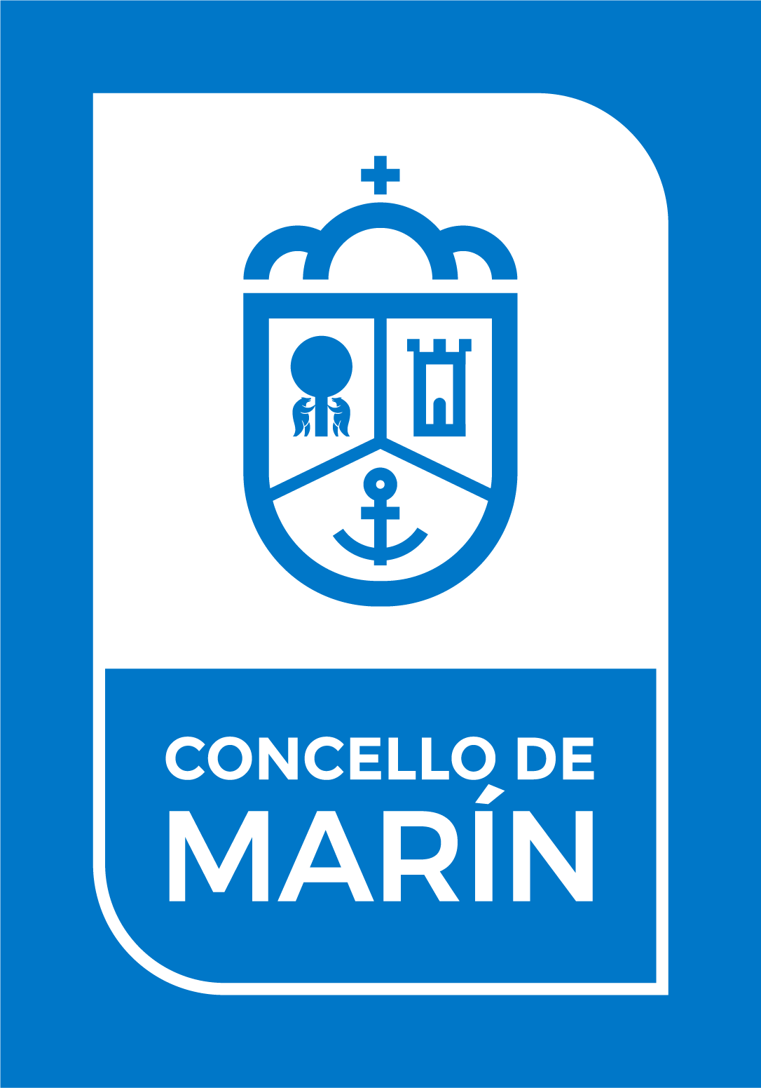 Escudo de Marín cos dous osos de Oseira