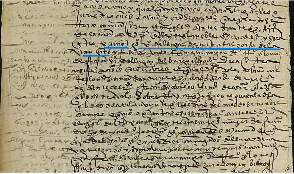 "...entre Simon Go(nzale)s v(ecin)o del lugar de Nabatalgordo de la una parte....", Ejecutoria del pleito litigado por Simón González, vecino de Navatalgordo, con Francisca de Villaquirán, mujer de Rodrigo Palomeque, difunto, vecina de Burgohondo, 1548, ARCHV, PARES.