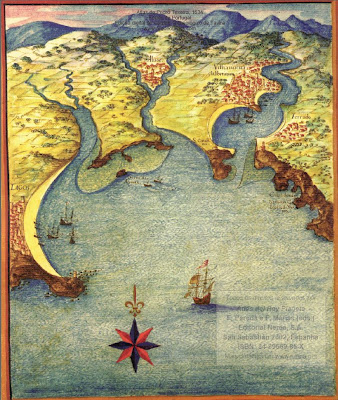 Barra de Vila Nova de Portimão (Atlas Teixeira 1634, fol. 78)