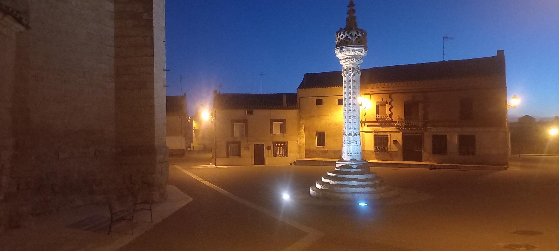 Rollo jurisdiccional de Boadilla del Camino. Amanecer de un día de septiembre de 2024. Foto del autor.