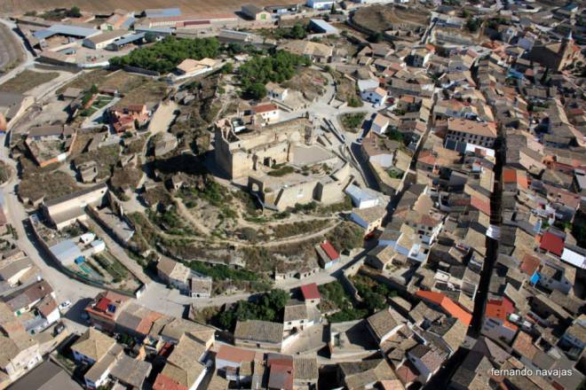 Vista aérea de Almudévar (https://www.saputo.es/almud%C3%A9var/).