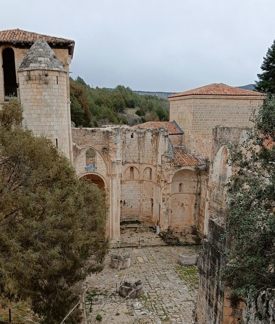 Restos de la grandeza de San Pedro de Arlanza, en Hortigüela. Foto del autor. 